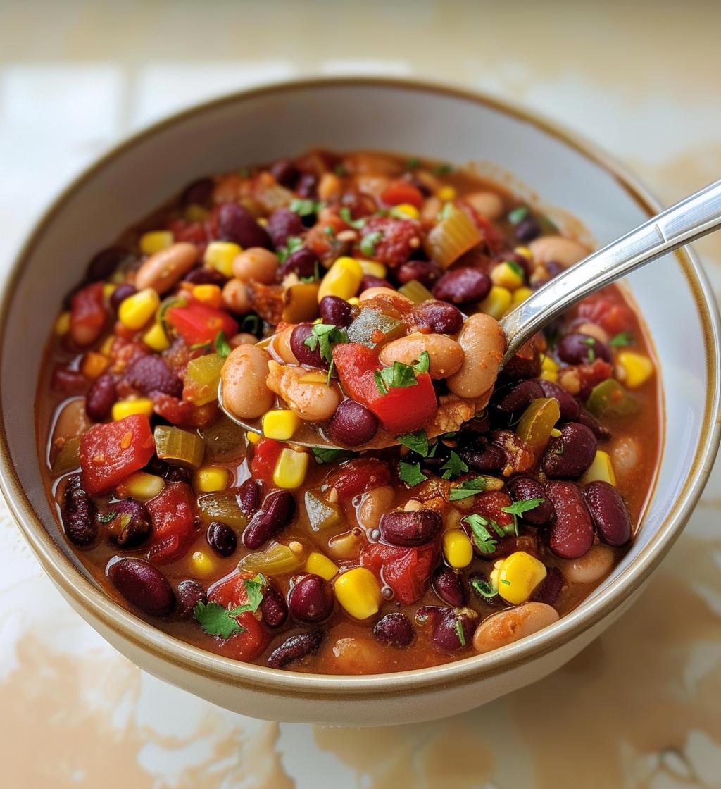 Bean & Vegetable Chili - detail 1