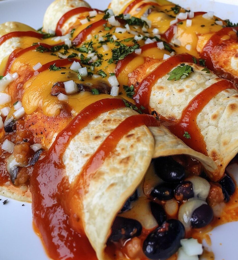 Bean and Cheese Enchiladas
