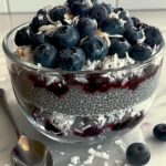 Blueberry Coconut Chia Pudding (unsweetened)