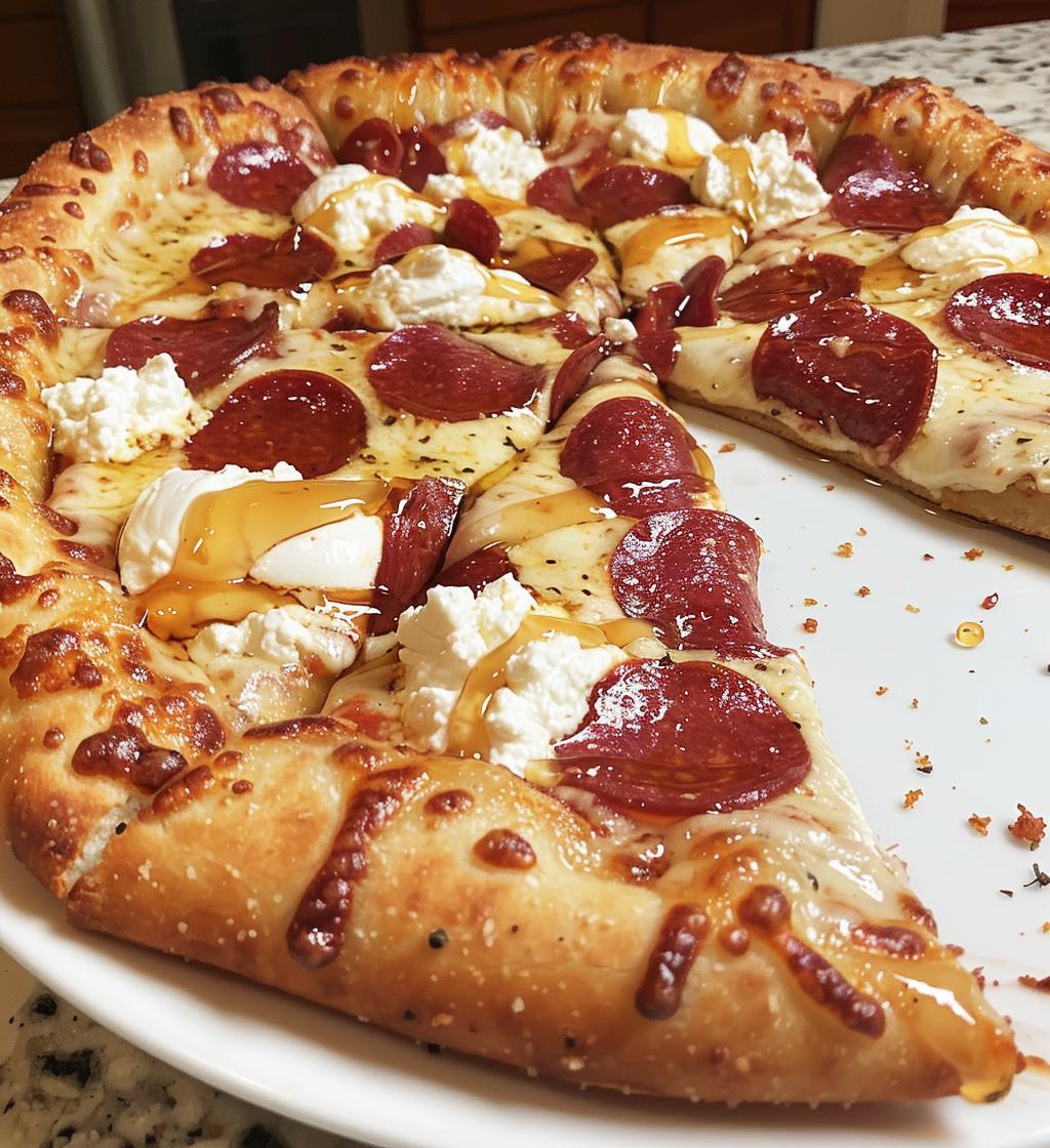 Boat-Ready Hot Honey Pizza with Ricotta & Pepperoni