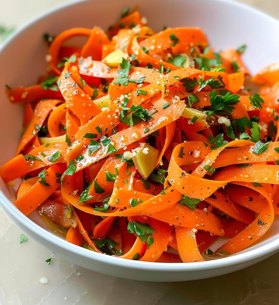 Carrot Ginger Ribbon Salad