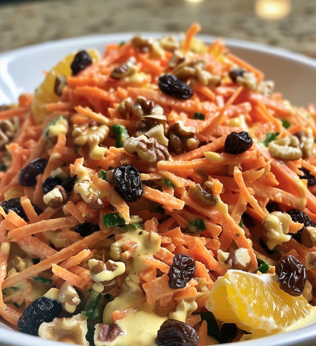 Carrot Raisin Orange Salad