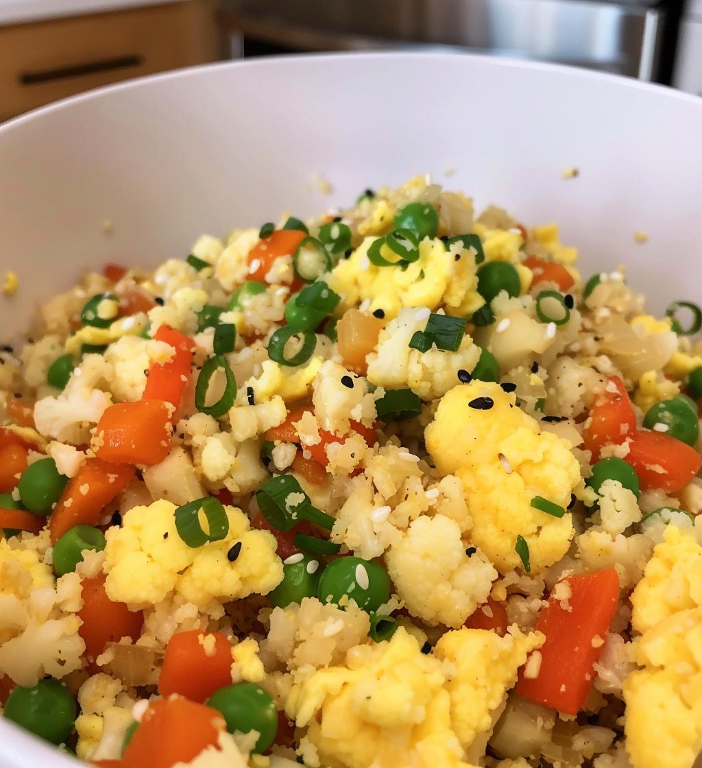 Cauliflower “Fried Rice” with Eggs - detail 1