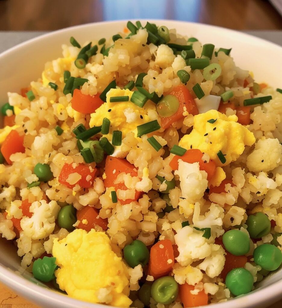 Cauliflower “Fried Rice” with Eggs