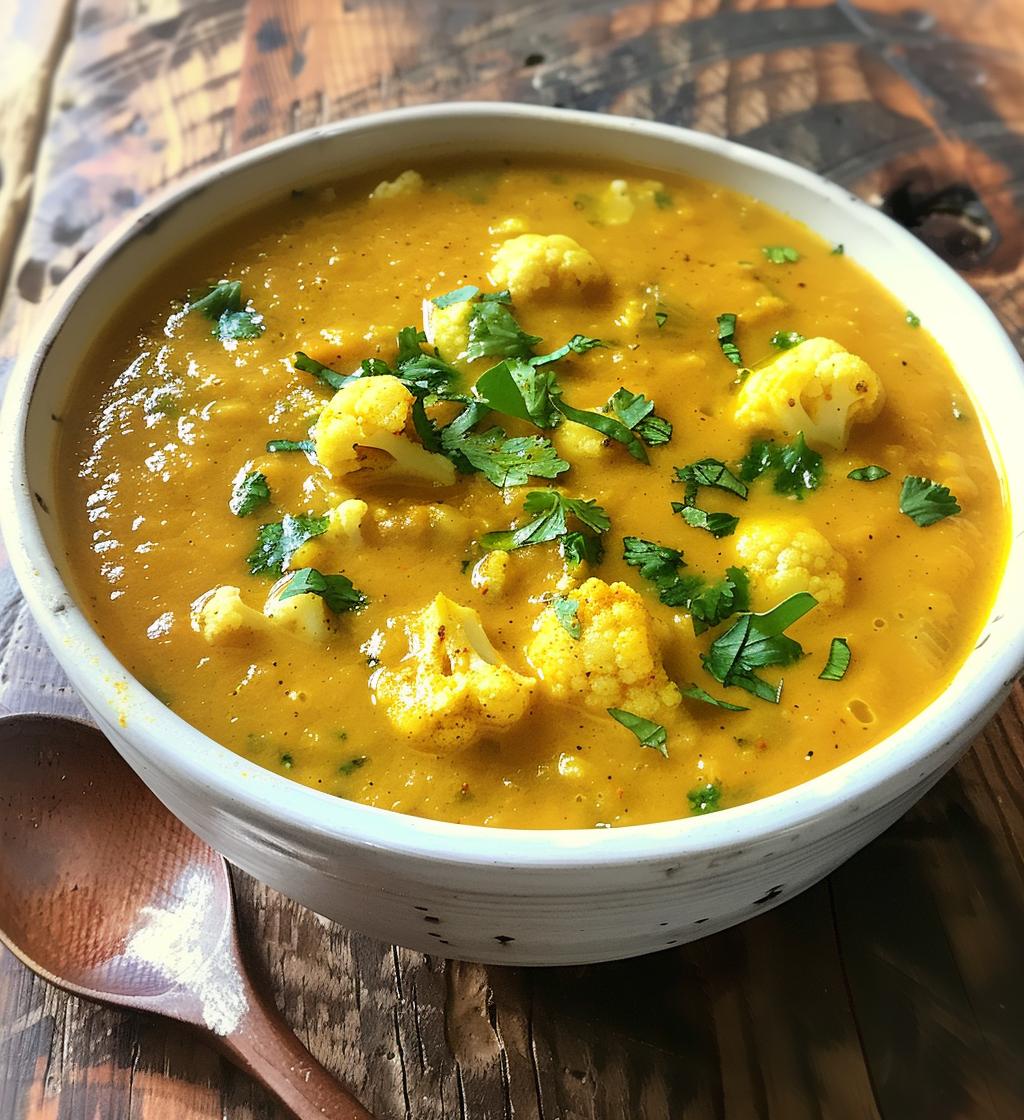 Cauliflower Turmeric Soup - detail 1