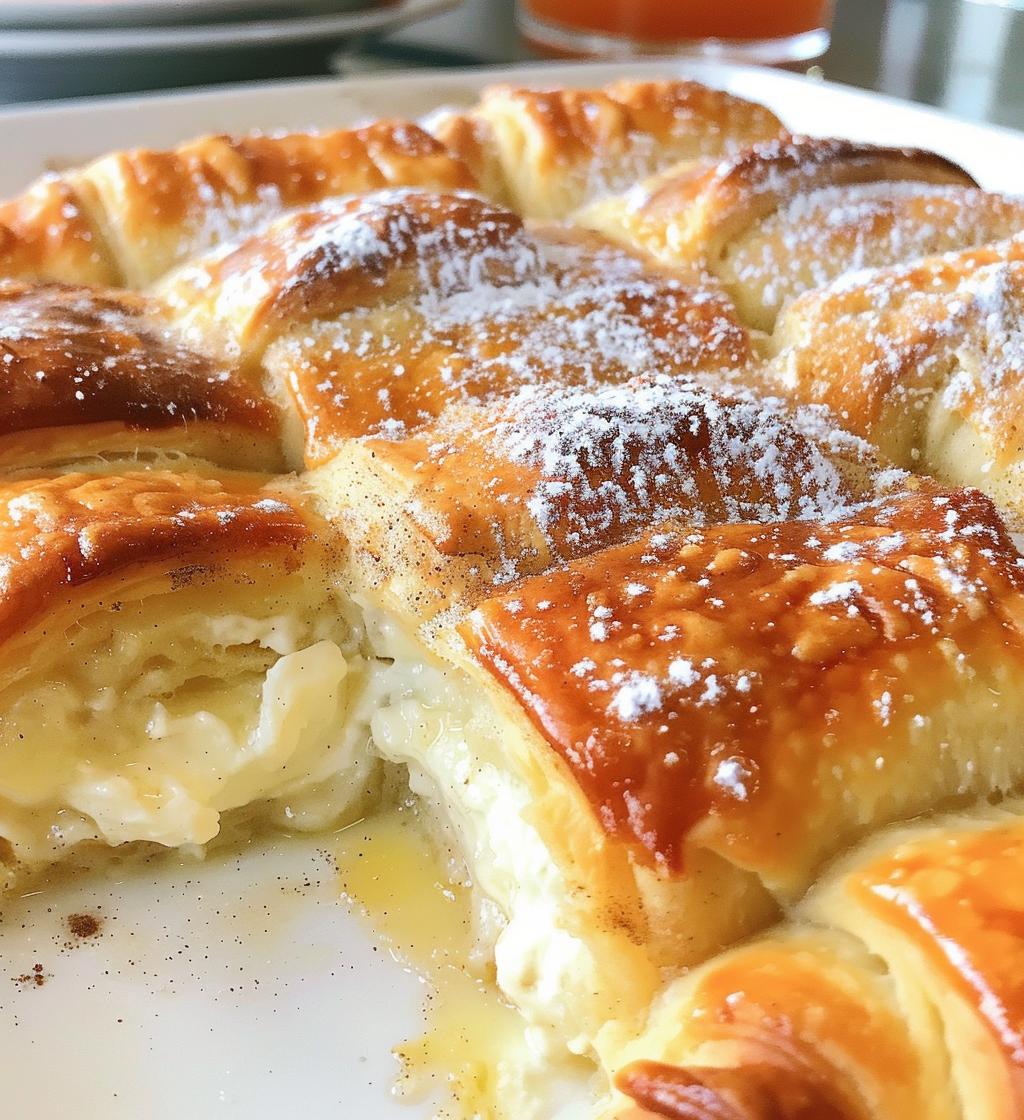 Cheesecake Crescent Rolls Casserole - detail 1