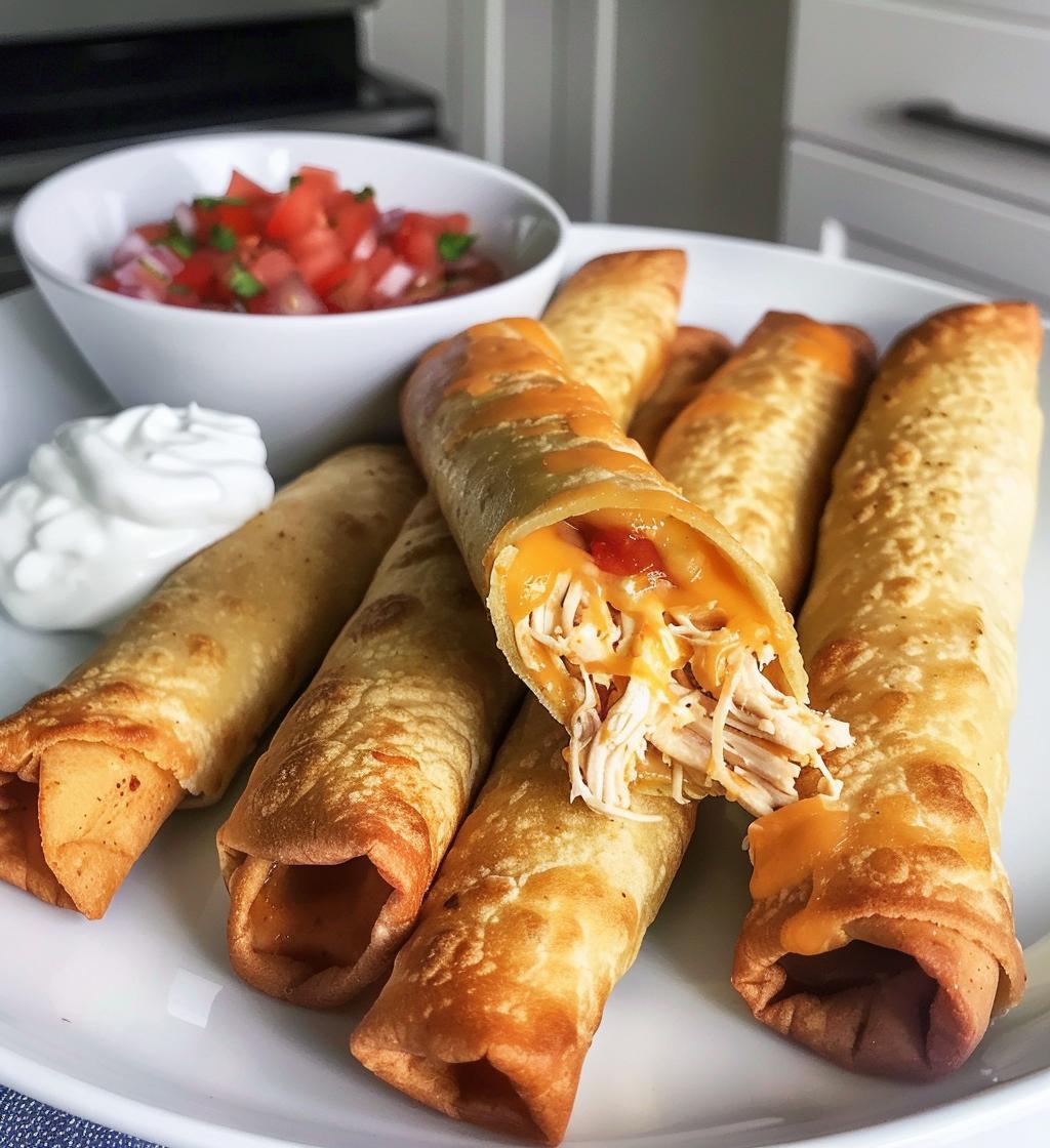Cheesy Chicken Taquitos - detail 1