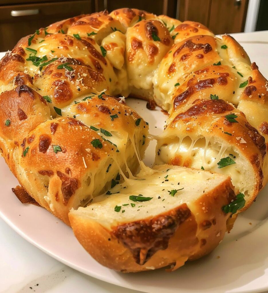 Cheesy Pull-Apart Garlic Bread