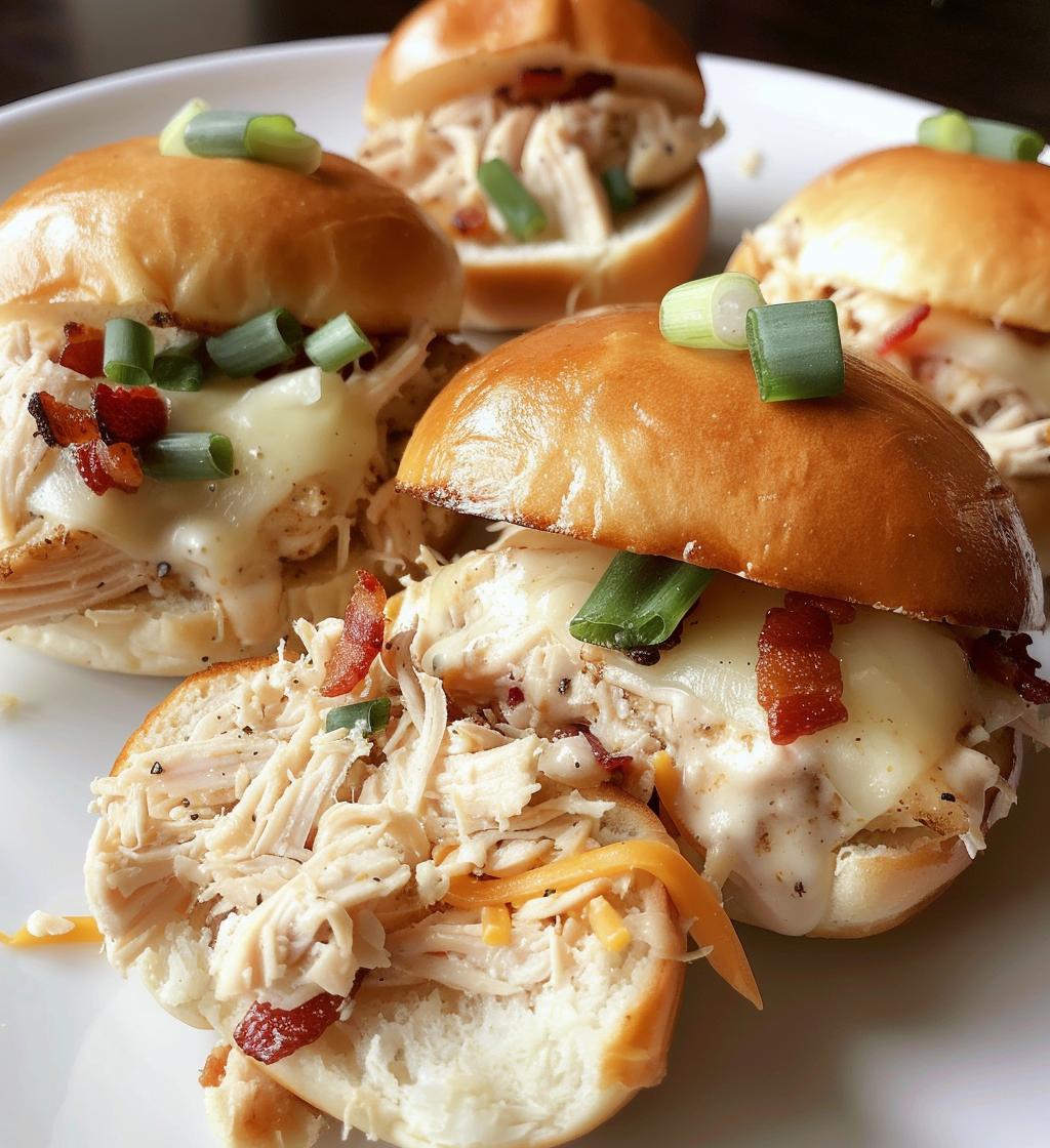 Chicken Bacon Ranch Sliders