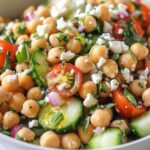 Chickpea & Cucumber Mediterranean Salad