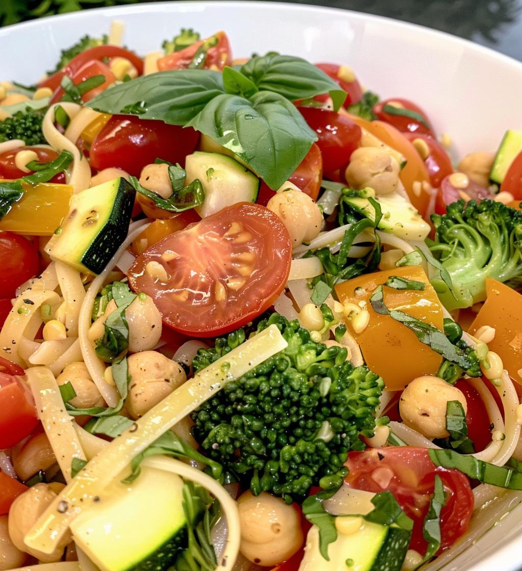 Chickpea Pasta Primavera