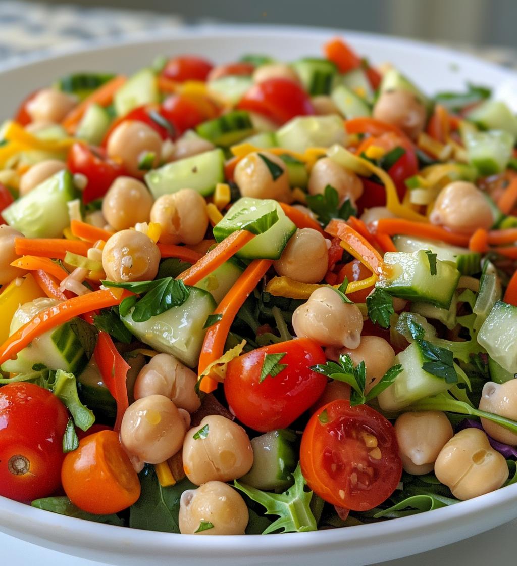 Chickpea Rainbow Veggie Bowl - detail 1