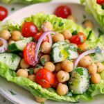 Chickpea Salad Lettuce Boats