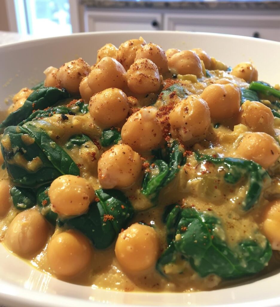 Chickpea & Spinach Coconut Curry