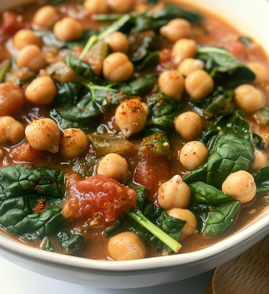 Chickpea Spinach Stew
