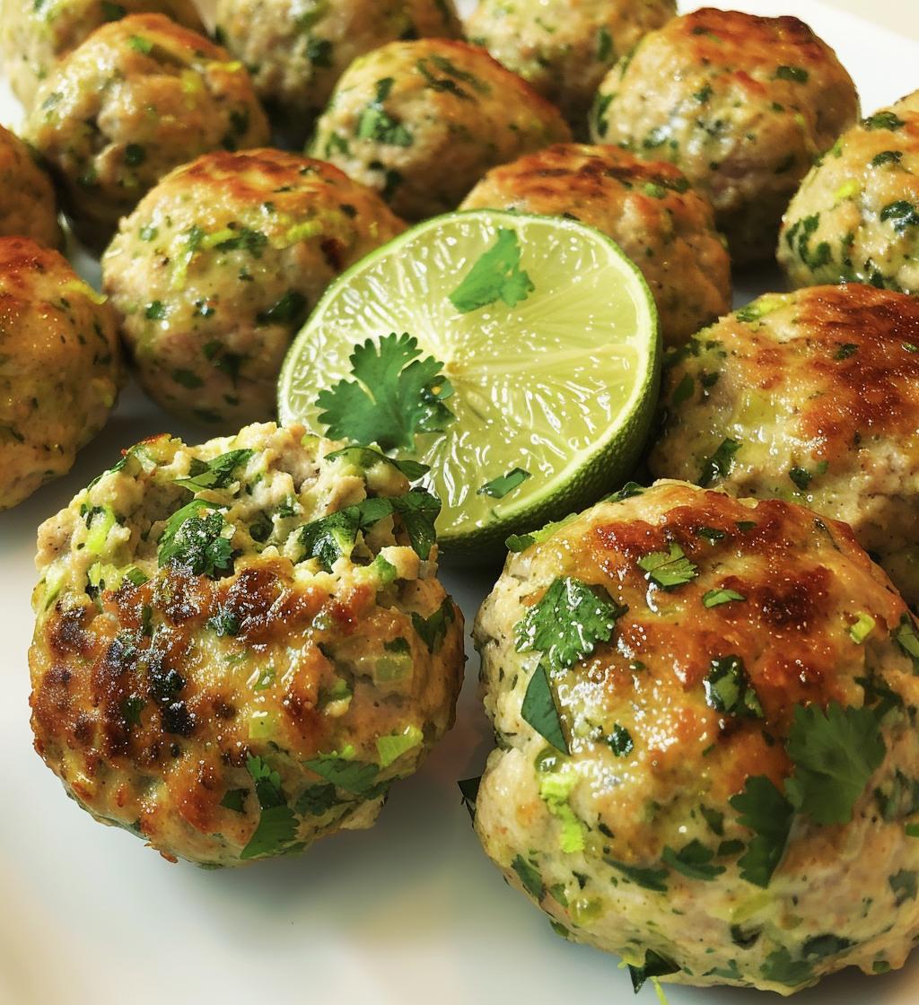 Cilantro Lime Turkey Meatballs - detail 1