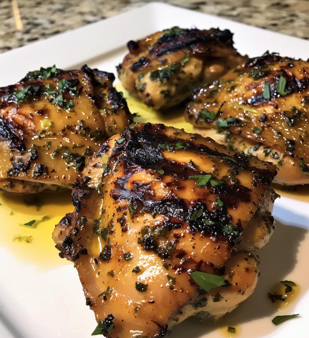 Citrus Herb Grilled Chicken Thighs