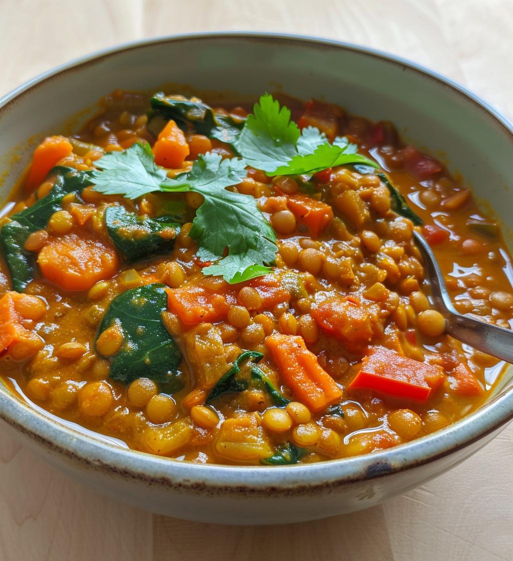 Coconut-Free Thai Red Lentil Curry - detail 1