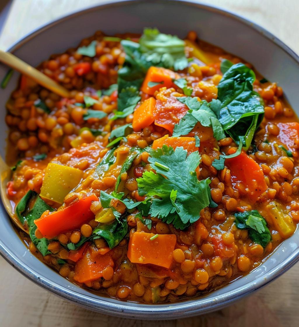 Coconut-Free Thai Red Lentil Curry