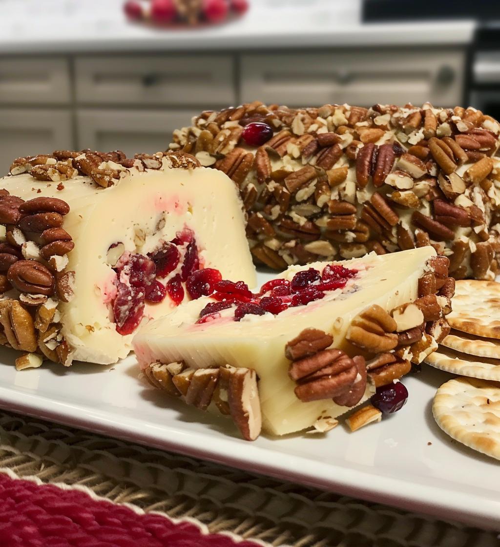 Cranberry Pecan Cheese Log - detail 1