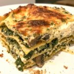 Creamy Spinach & Mushroom Lasagna