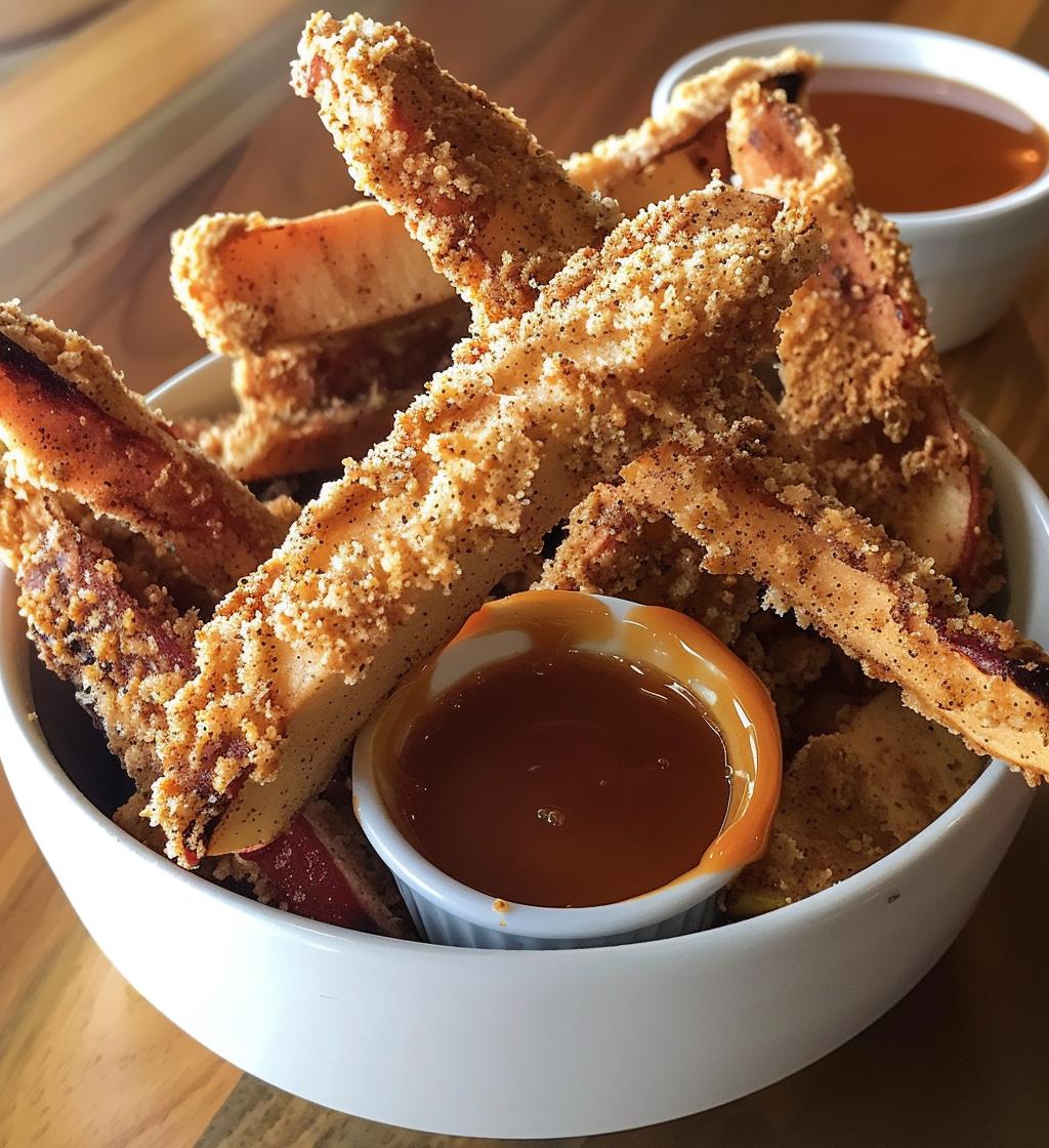 Crispy Air Fryer Apple Fries - detail 1