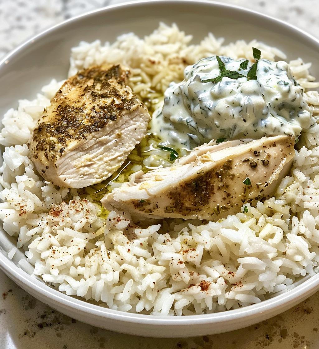 Easy Dump-and-Bake Chicken Tzatziki and Rice - detail 1