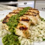 Easy Peruvian Chicken And Rice with Green Sauce Recipe