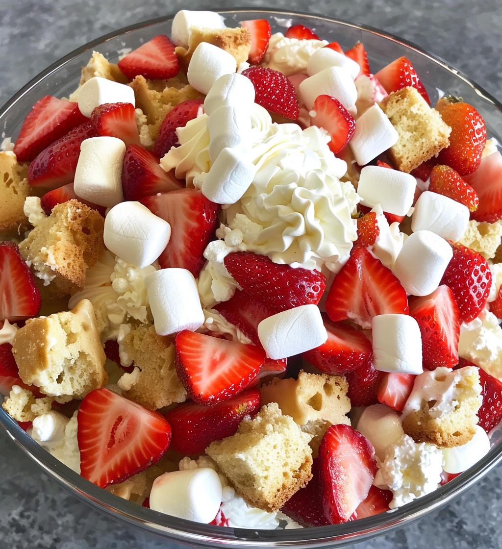 Easy Strawberry Shortcake Fluff Salad Recipe - detail 1