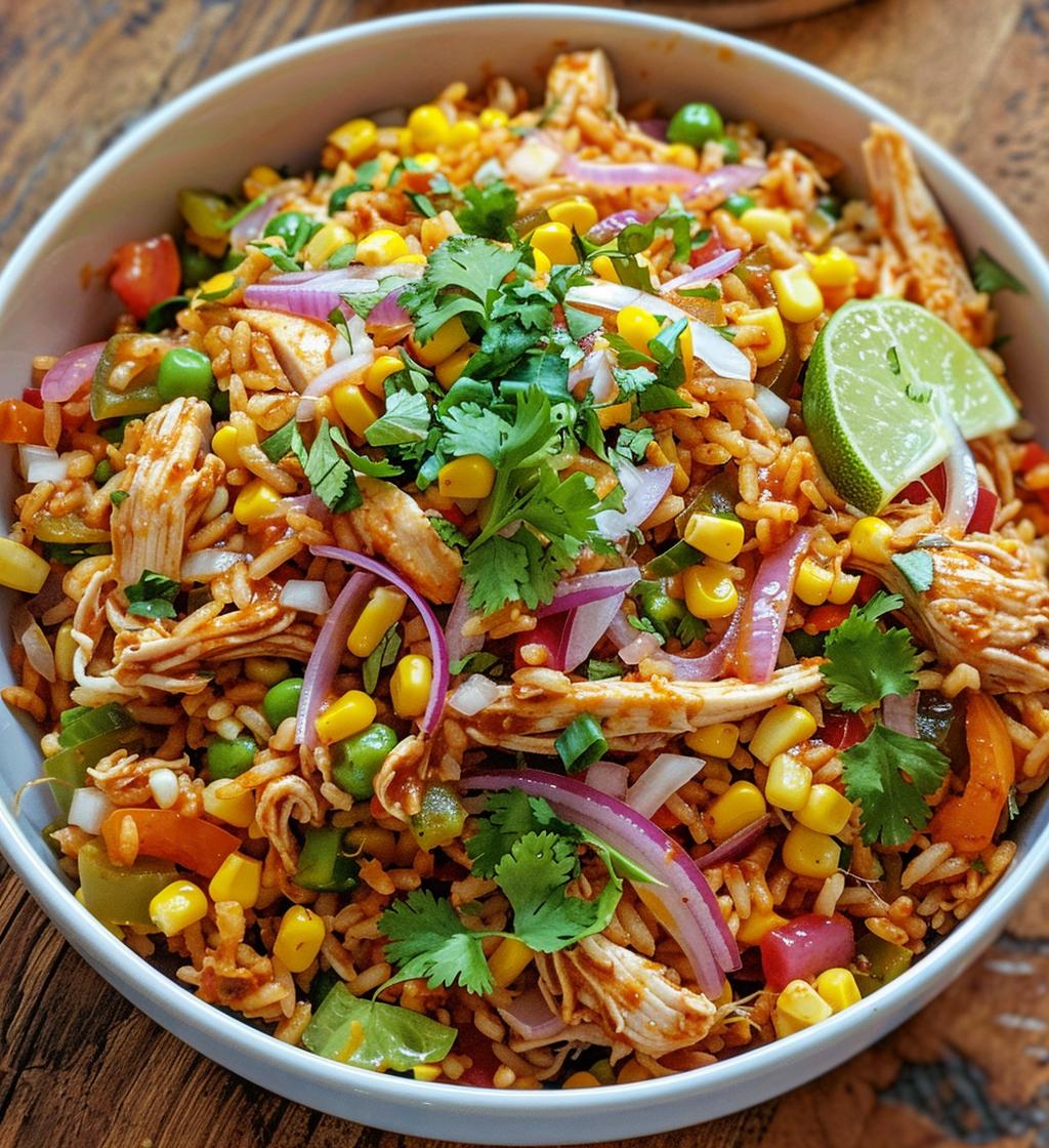 Flavorful Street Corn Chicken Rice Bowl Recipe