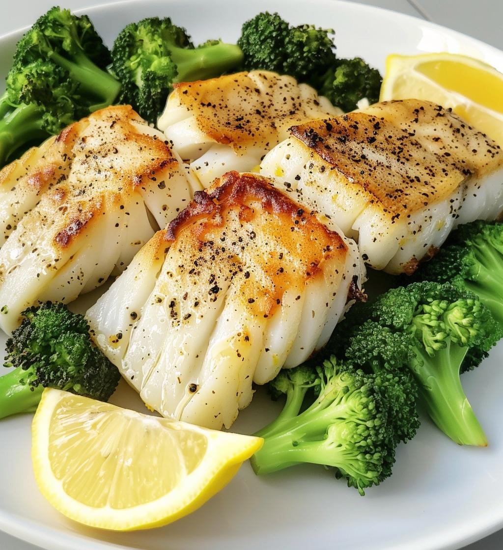 Garlic Butter Cod with Broccoli - detail 1