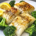 Garlic Butter Cod with Broccoli