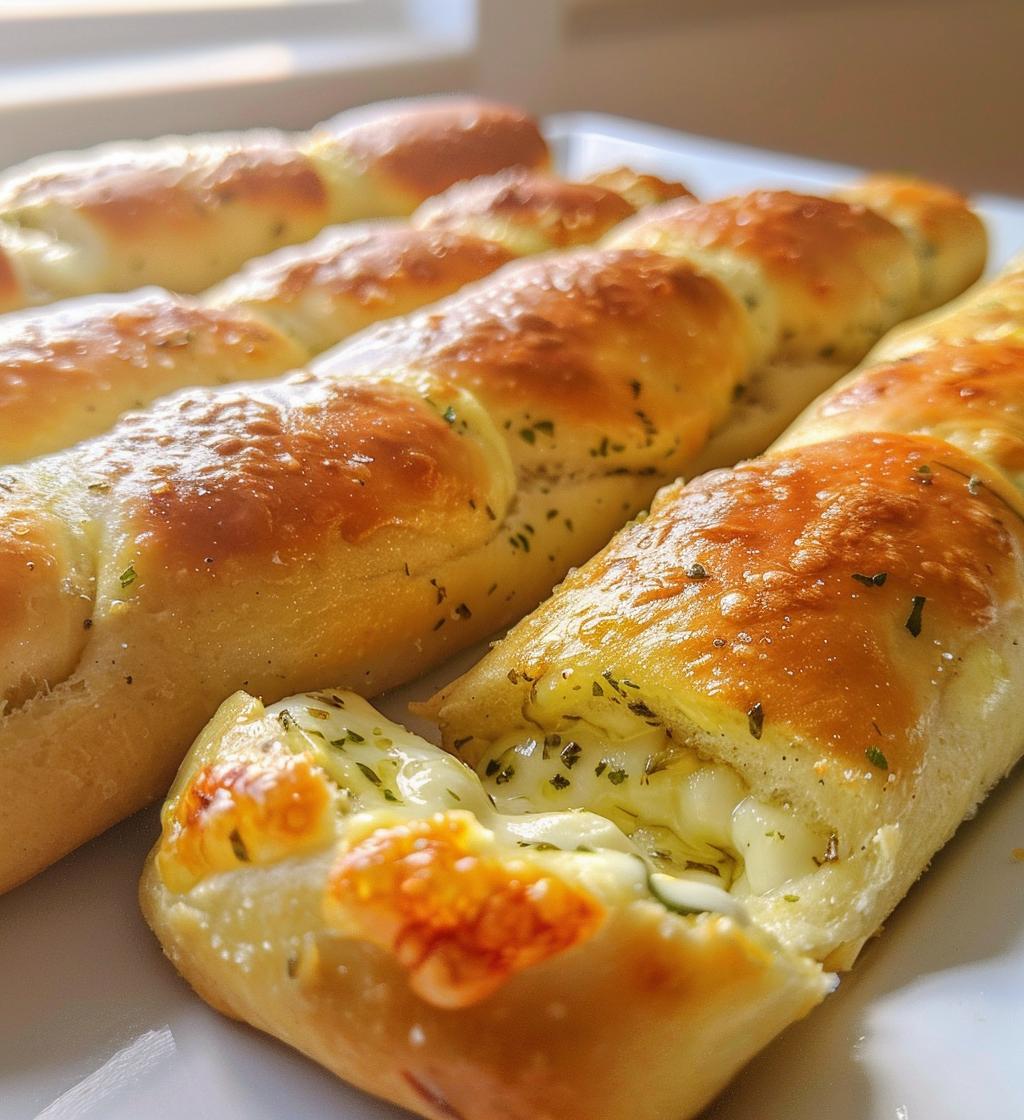 Garlic Herb Cheese-Stuffed Breadsticks - detail 1