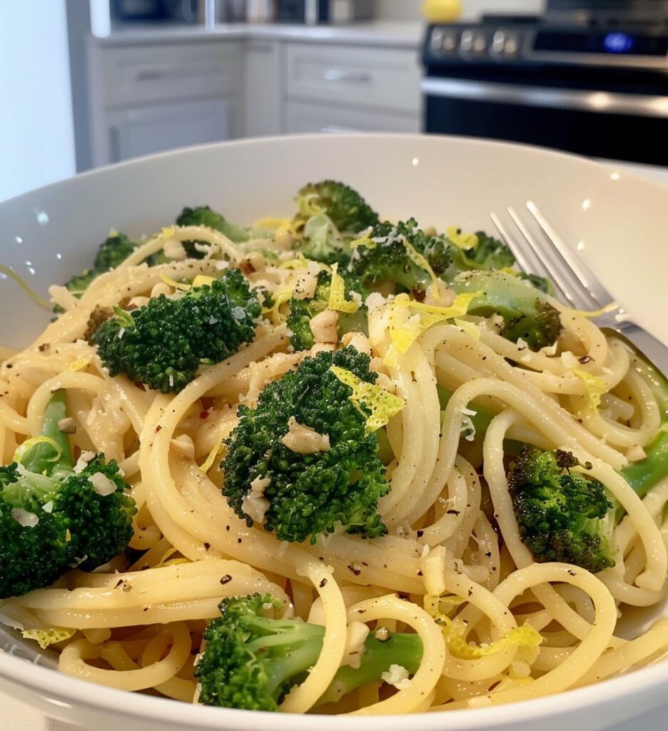 Garlic Lemon Broccoli Pasta