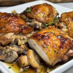 Garlic Mushroom Chicken Thighs