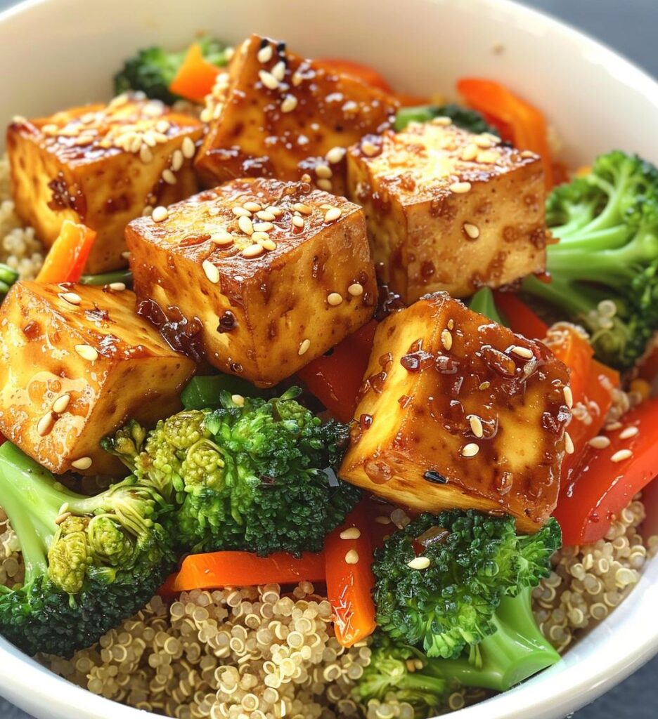 Ginger Garlic Tofu Power Bowl