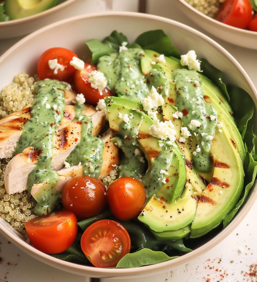 Green Goddess Chicken Power Bowls - detail 1