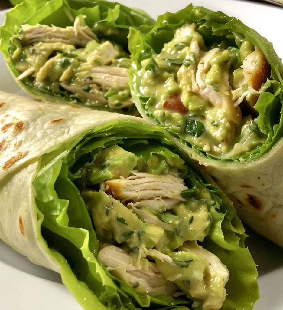 Green Goddess Chicken Salad Wraps