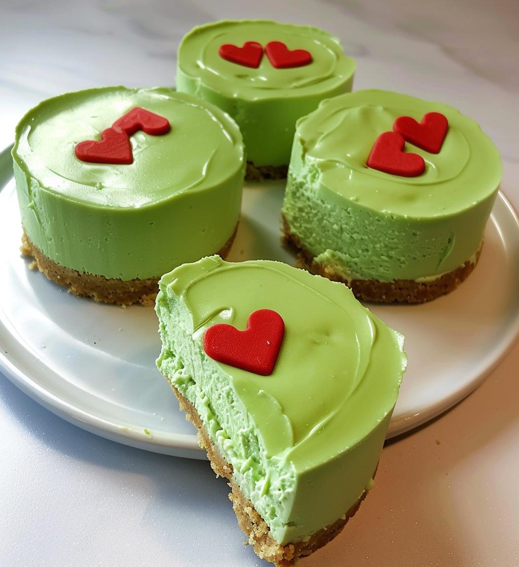 Grinch Mini Cheesecakes - detail 1