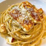Halloumi carbonara