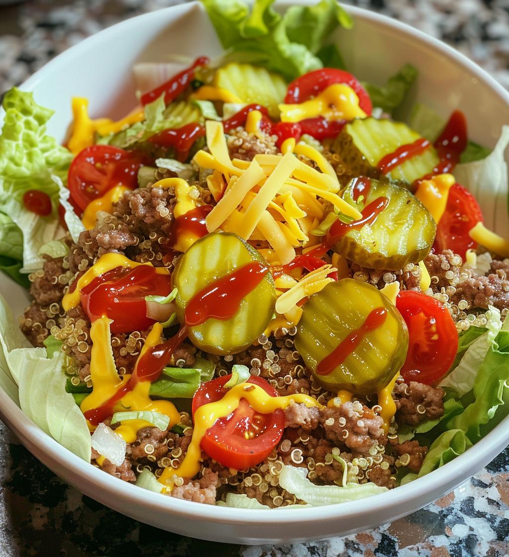 High-Protein Cheeseburger Bowls - detail 1