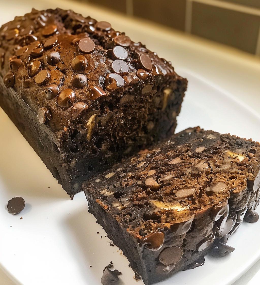 High Protein Chocolate Banana Bread - detail 1