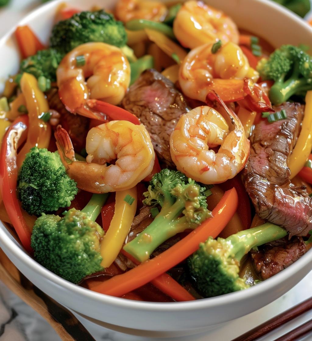 High-Protein Steak and Shrimp Stir-Fry - detail 1