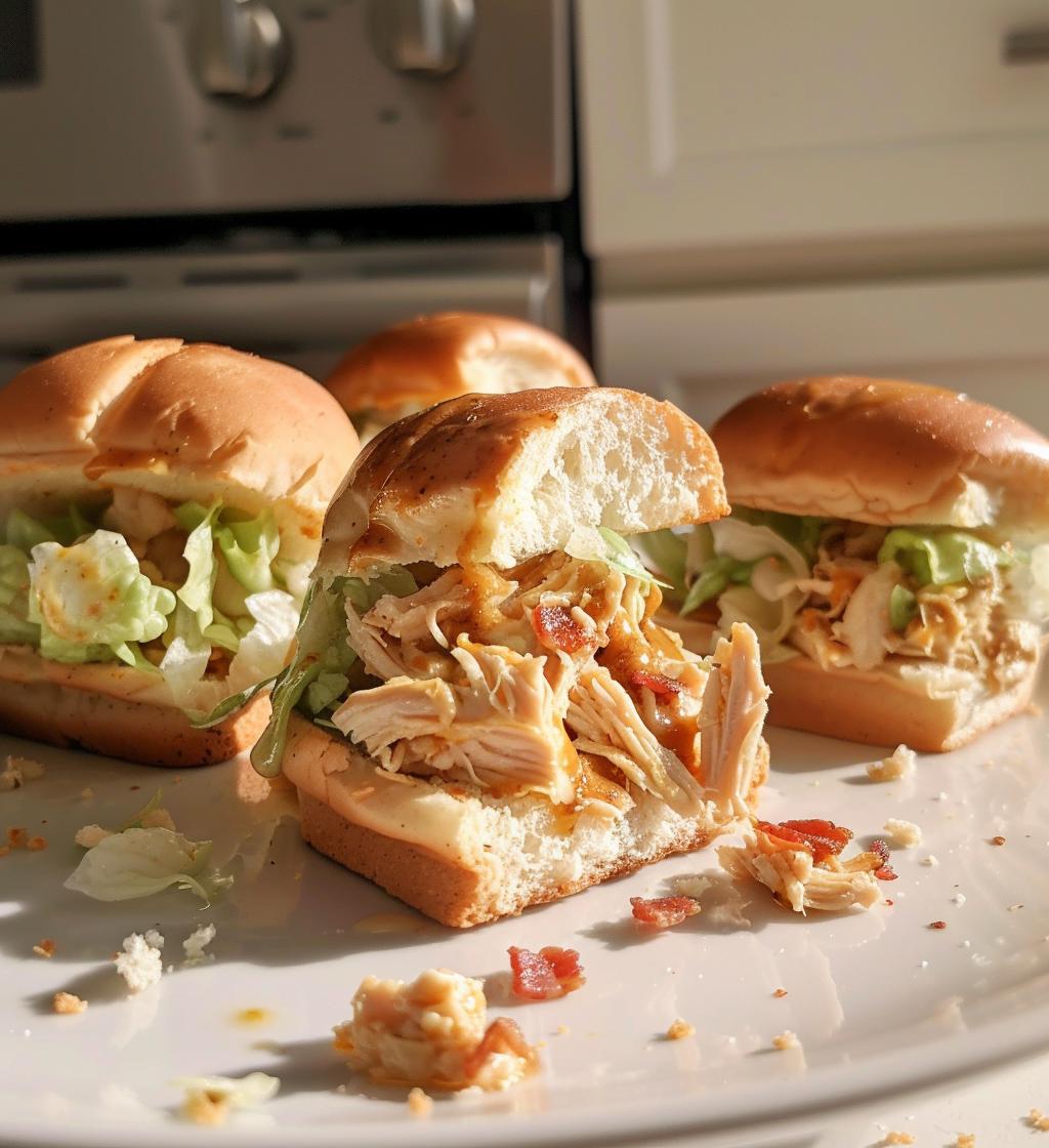 Honey Mustard BLT Chicken Sliders: Mini Delight