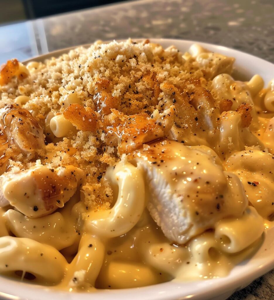 Honey Pepper Chicken Mac and Cheese