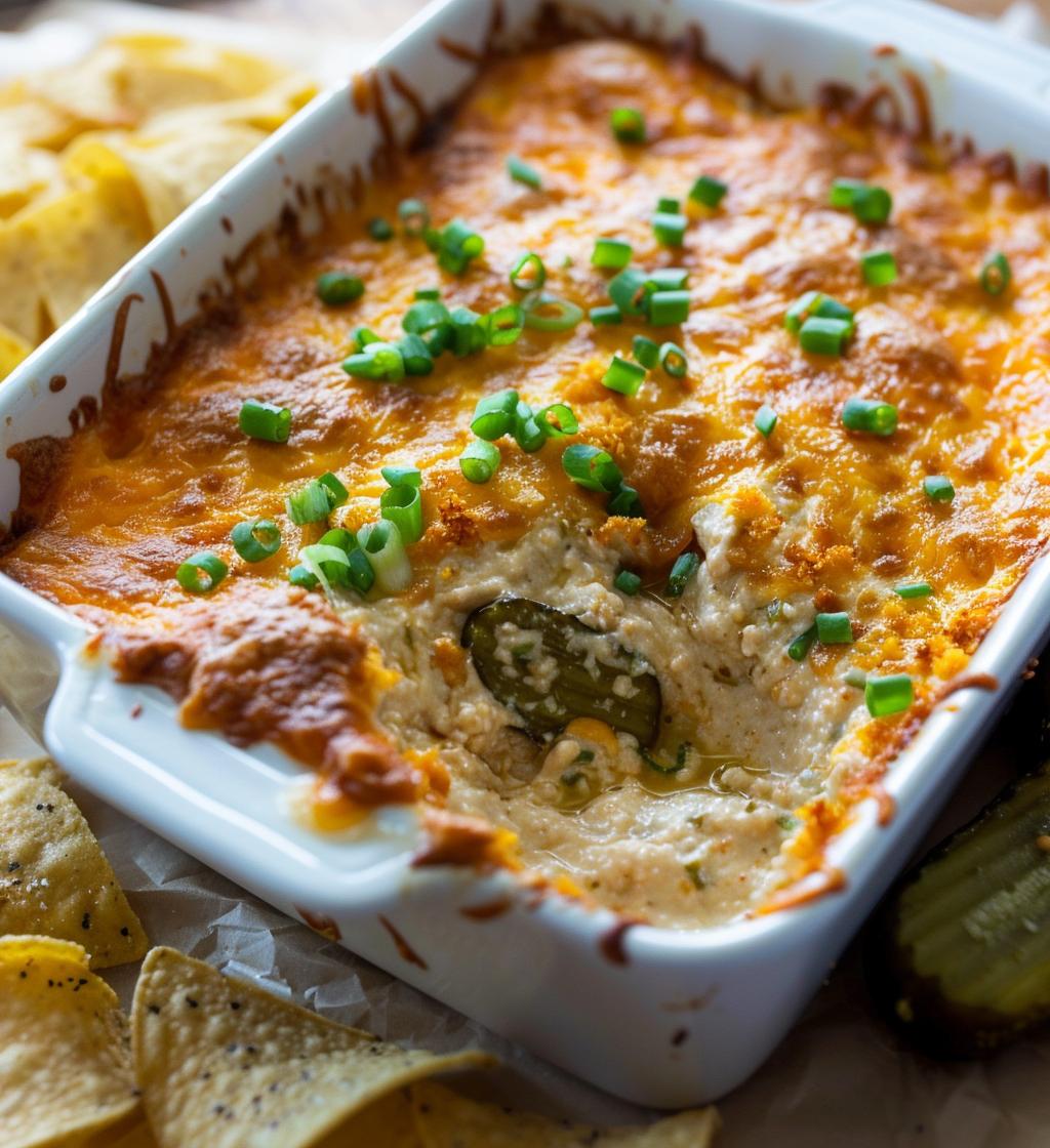 Hot And Cheesy Fried Pickle Dip Recipe