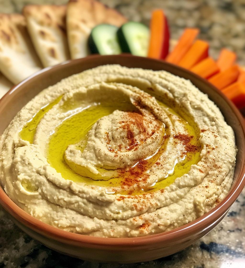 Hummus (no tahini version optional)