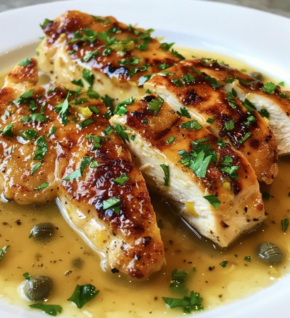 Italian Lemon Chicken Piccata (Light)