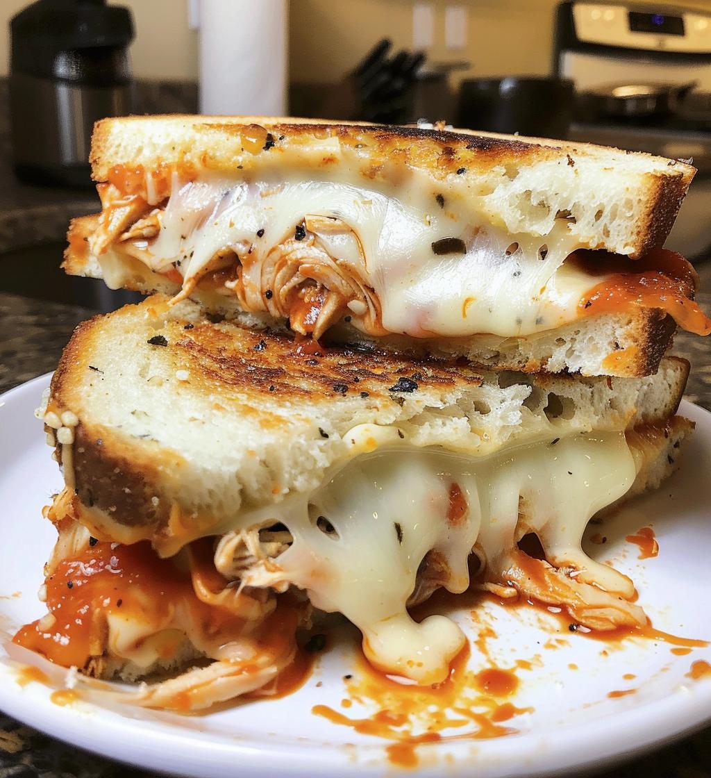 Lazy Chicken Parmesan Grilled Cheese A Cheesy, Crispy Delight