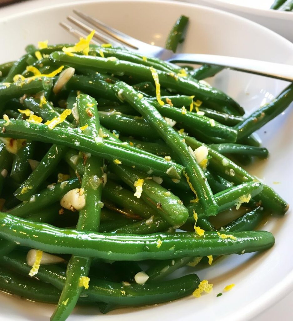 Lemon Garlic Green Beans